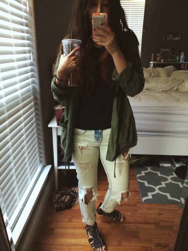 outfit of the day on Monday